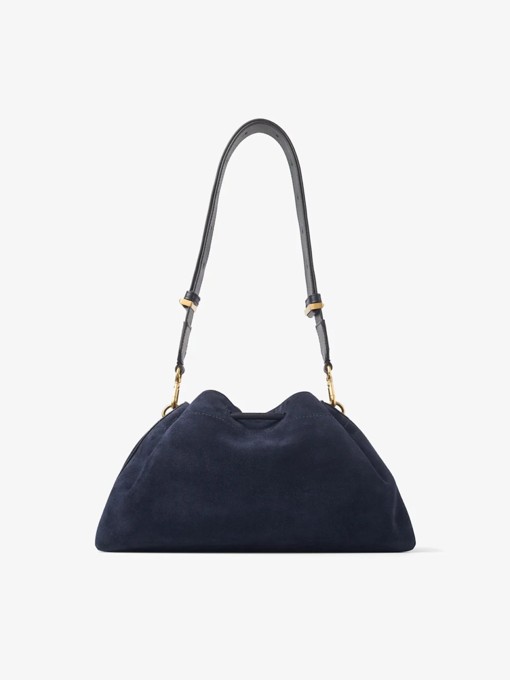 Jimmy Choo Cinch Medium Marine Suede Shoulder Bag, another view