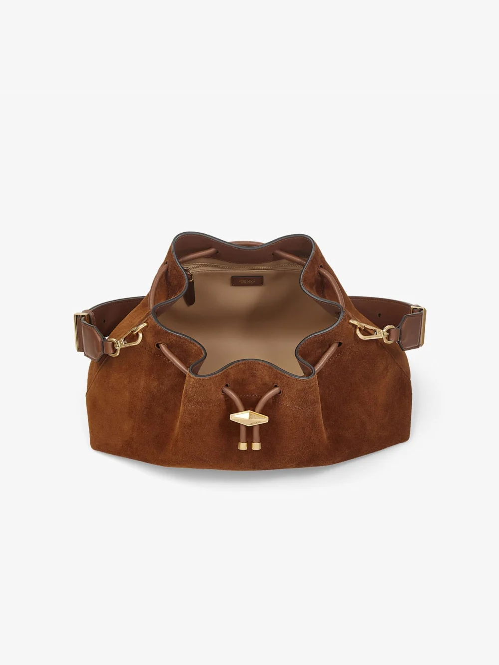 Jimmy Choo Cinch Medium Tan Suede Shoulder Bag, another view