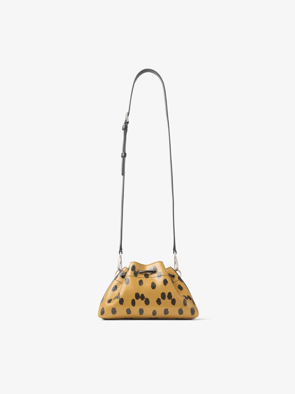 Jimmy Choo Cinch Small Cigar and Black Spotted Elaphe Printed Leather Shoulder Bag, another view