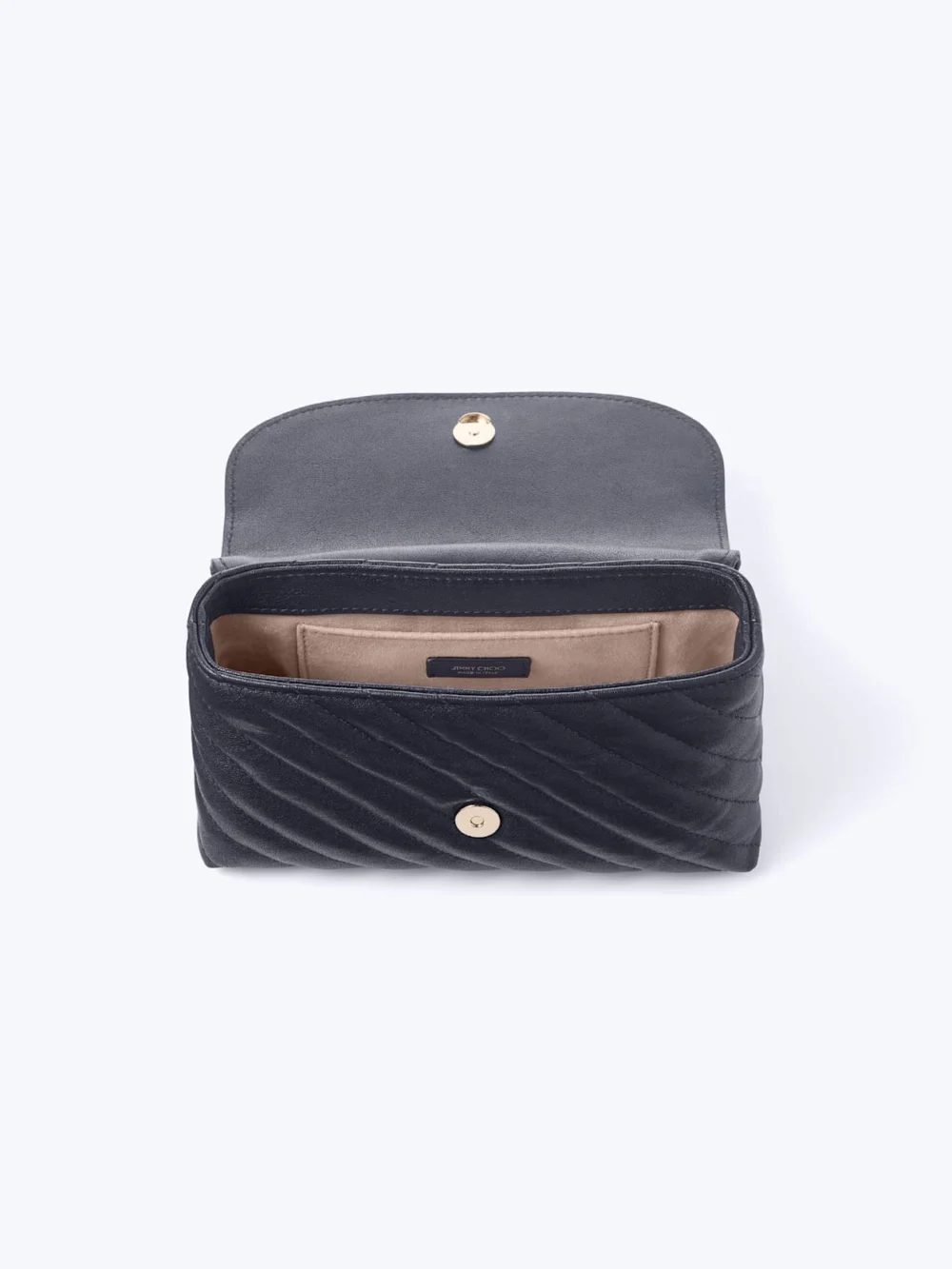Jimmy Choo Curve Crossbody Small Marine Quilted Biker Leather Crossbody Bag, another view