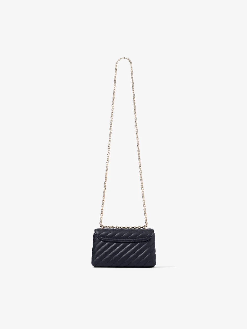 Jimmy Choo Curve Crossbody Small Marine Quilted Biker Leather Crossbody Bag, another view