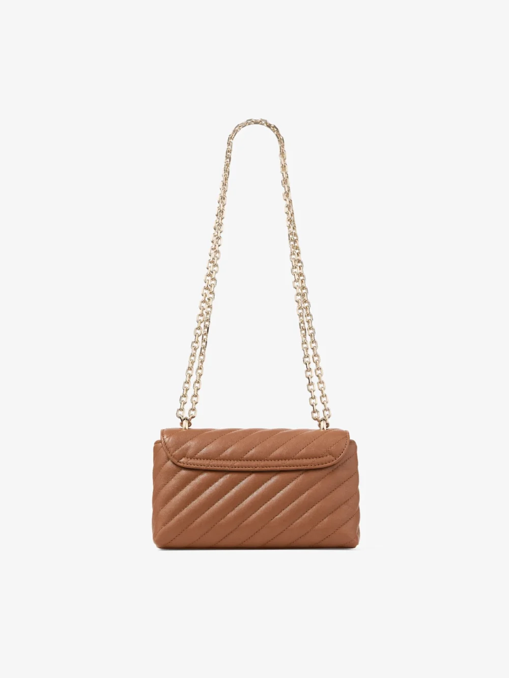 Jimmy Choo Curve Crossbody Small Tan Quilted Biker Leather Crossbody Bag, another view
