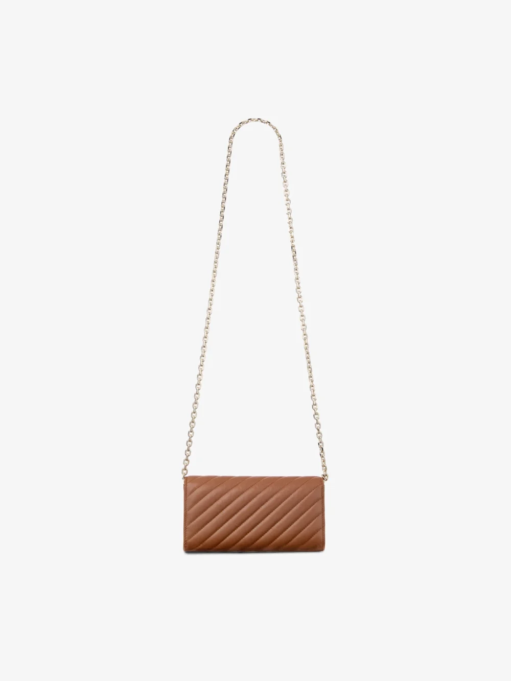 Jimmy Choo Curve Wallet with Chain Tan Quilted Biker Leather Wallet with Chain, another view