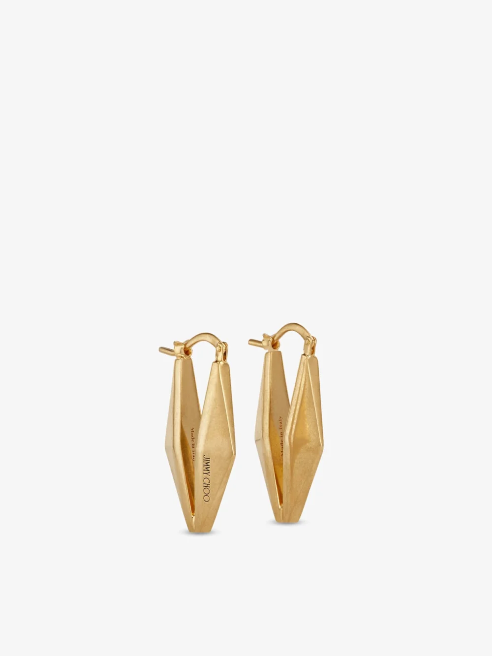 Back view of the Jimmy Choo Diamond Chain Earring Gold Finish Diamond Chain Earrings