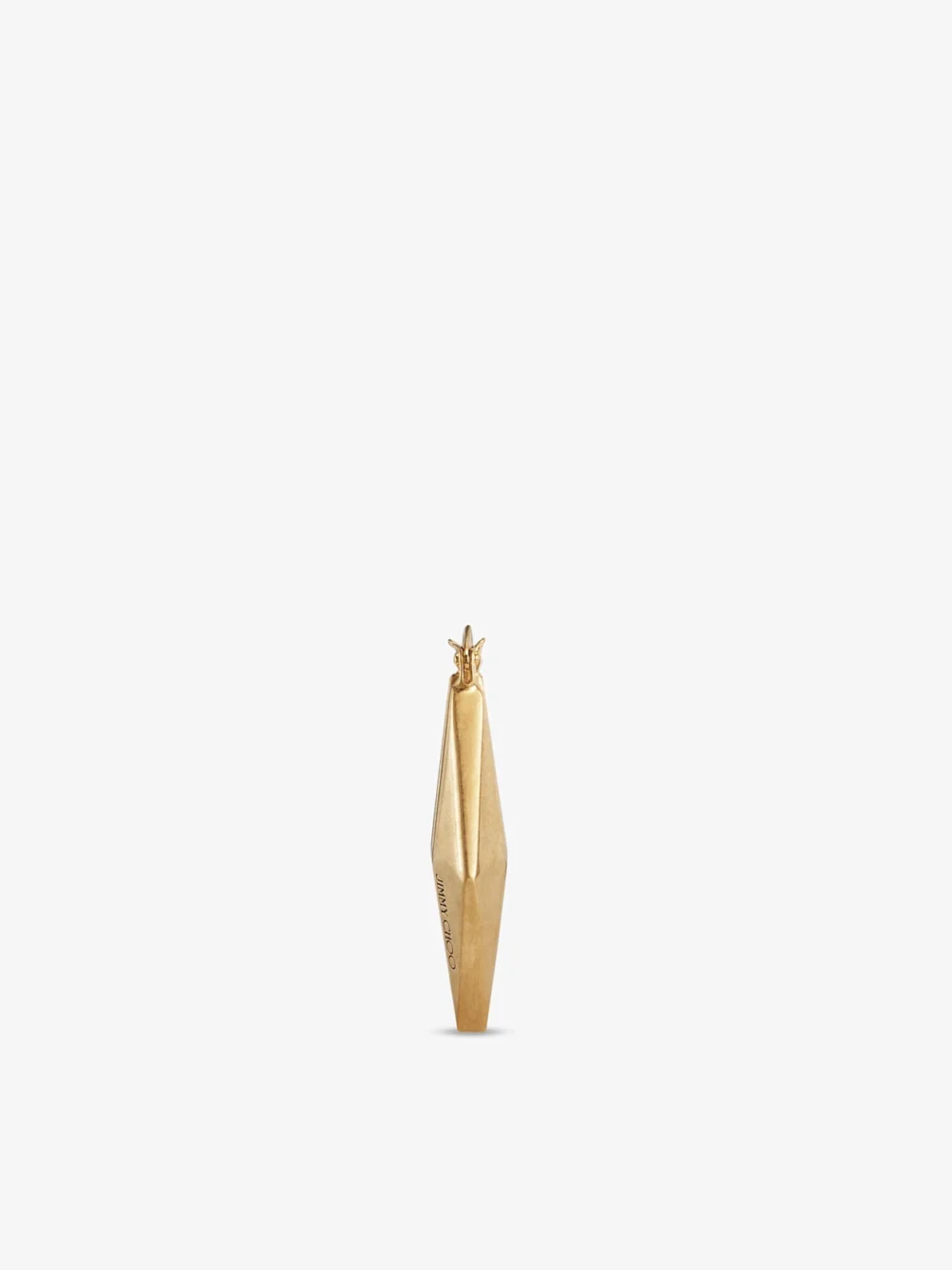 Close-up detail of the Jimmy Choo Diamond Chain Earring Gold Finish Diamond Chain Earrings