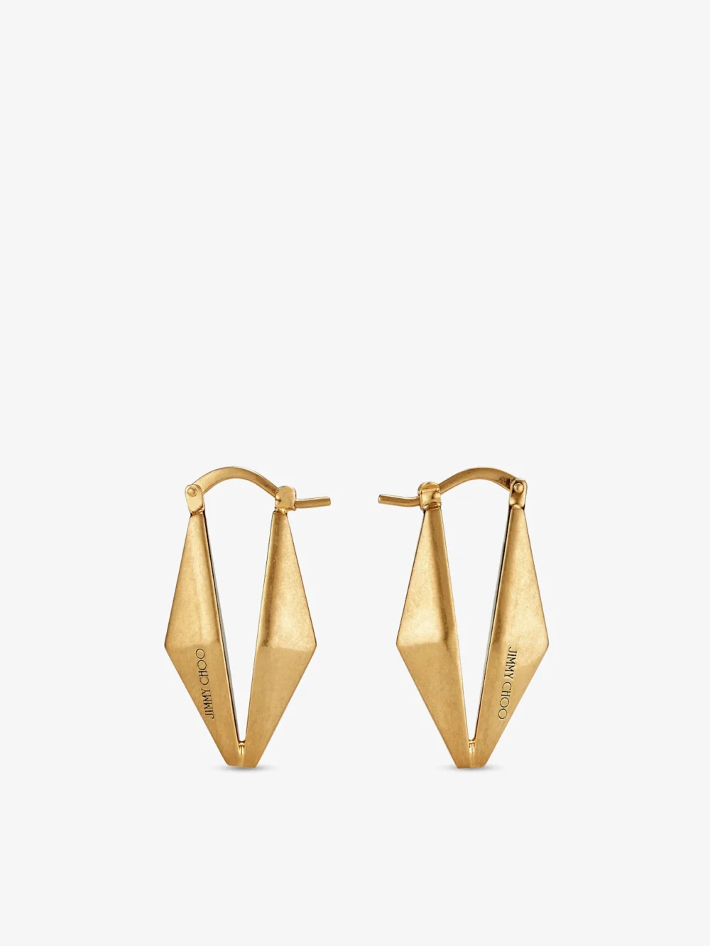 Jimmy Choo Diamond Chain Earring Gold Finish Diamond Chain Earrings in silver
