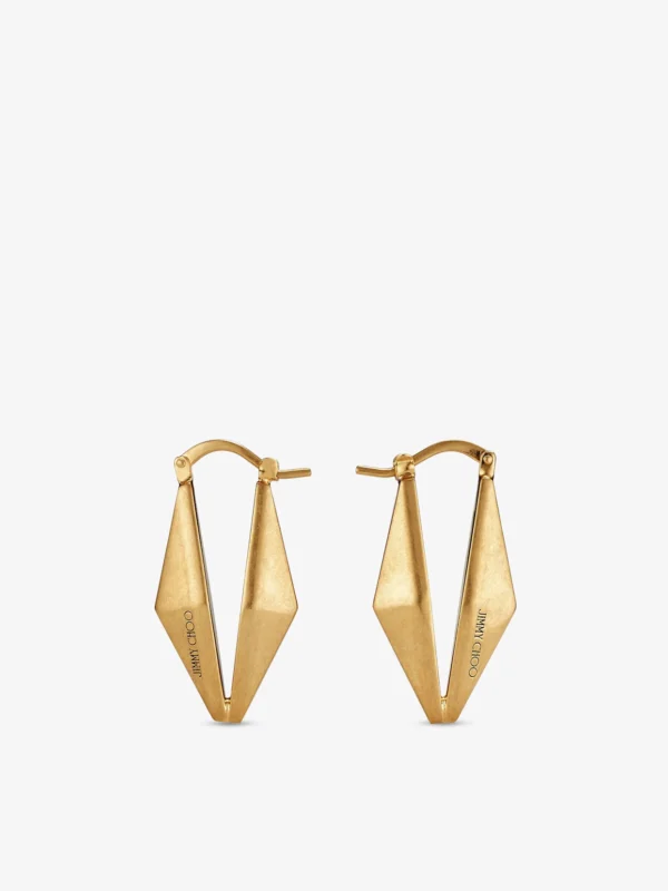 Jimmy Choo Diamond Chain Earring Gold Finish Diamond Chain Earrings