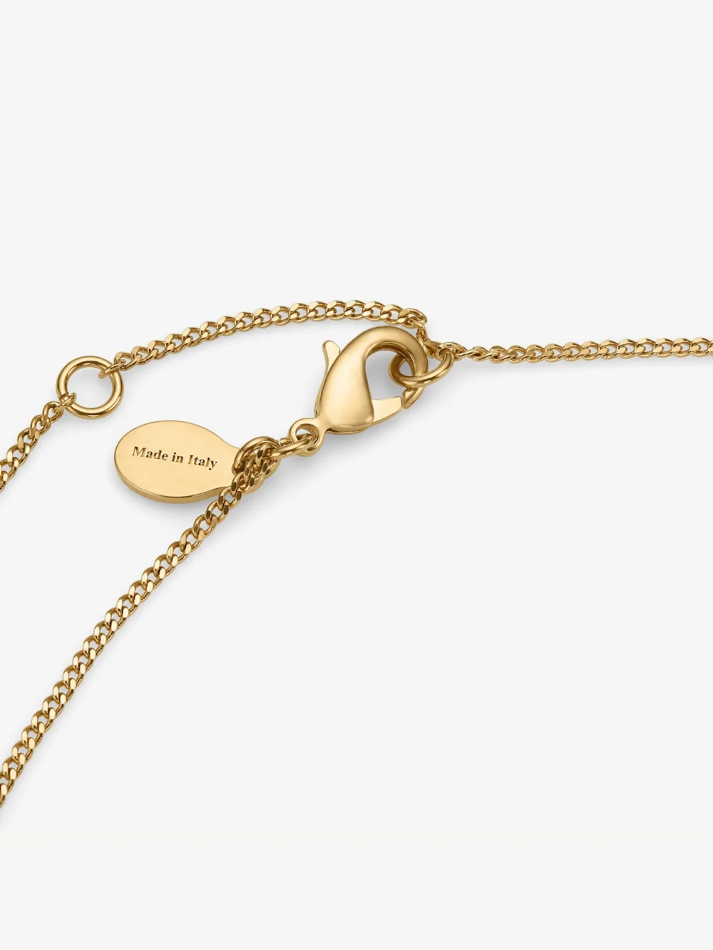 Jimmy Choo Diamond Fine Chain Gold Finish Fine Chain Necklace, another view