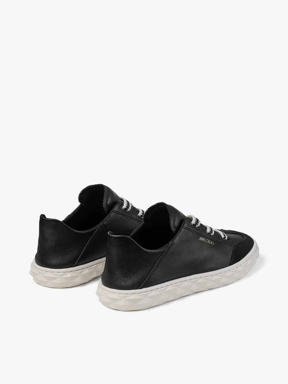 Jimmy Choo Diamond Light Flex F Black Leather Trainers, another view