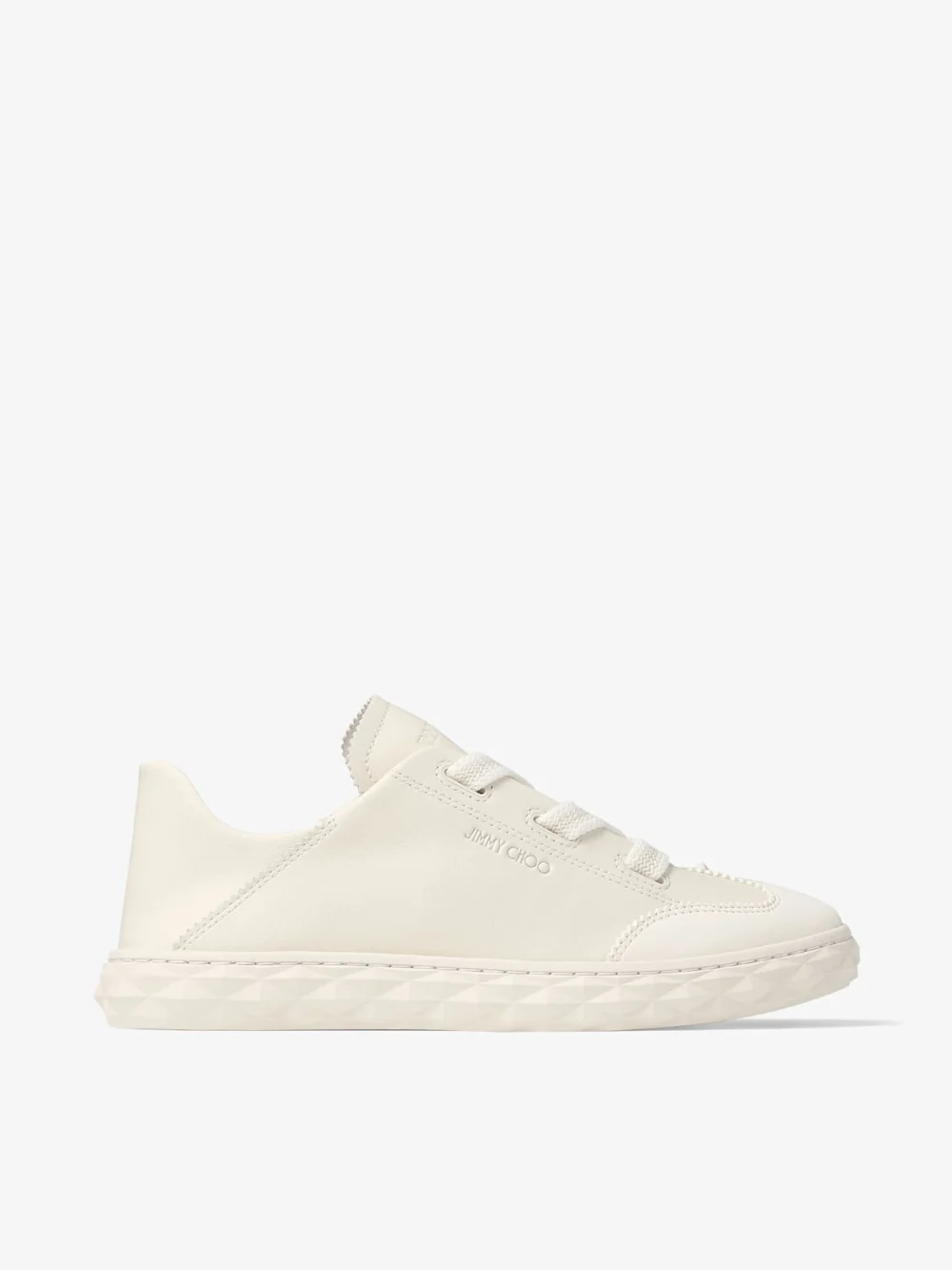 Jimmy Choo Diamond Light Flex F Latte Leather Mix Trainers in v latte