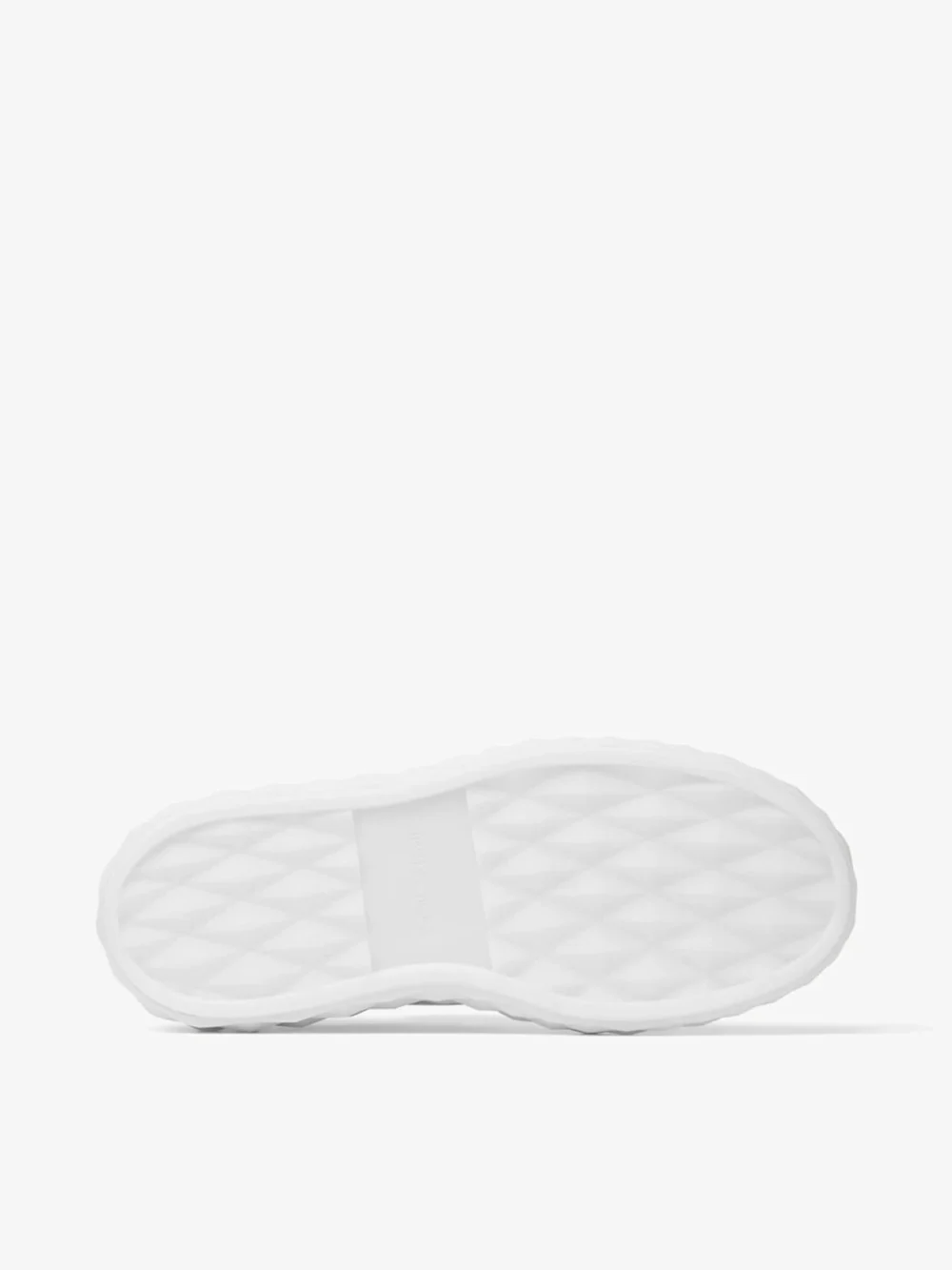 Jimmy Choo Diamond Light Maxi F White Nappa Leather Low Top Trainers with Platform Sole, another view