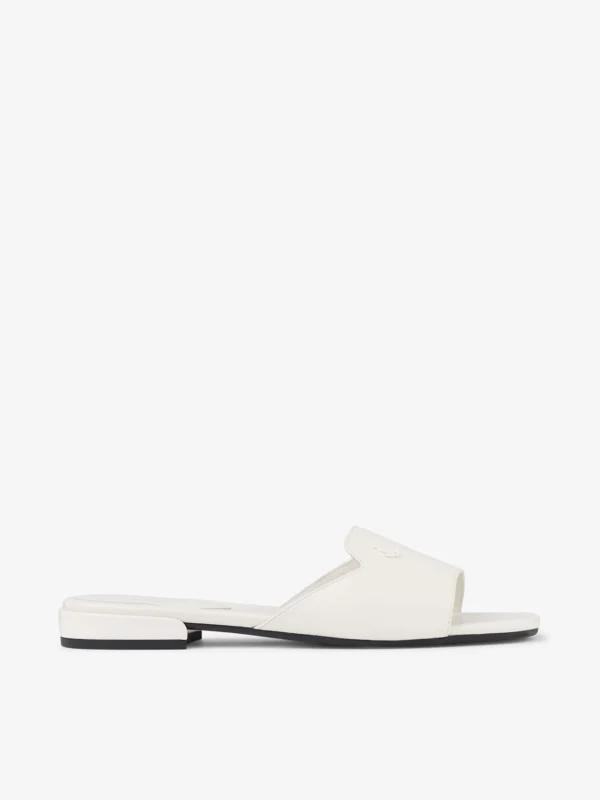 Jimmy Choo Dina Flat Latte Nappa Leather Flats