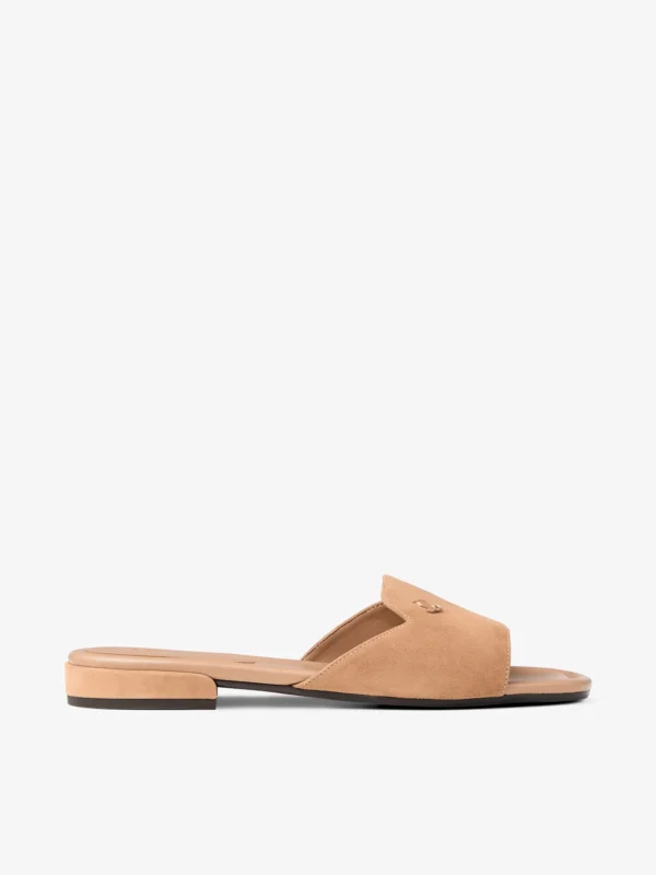 Jimmy Choo Dina Flat Toffee Suede Flats