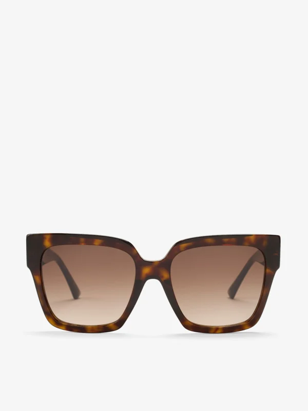 Jimmy Choo Eli Havana Square Sunglasses