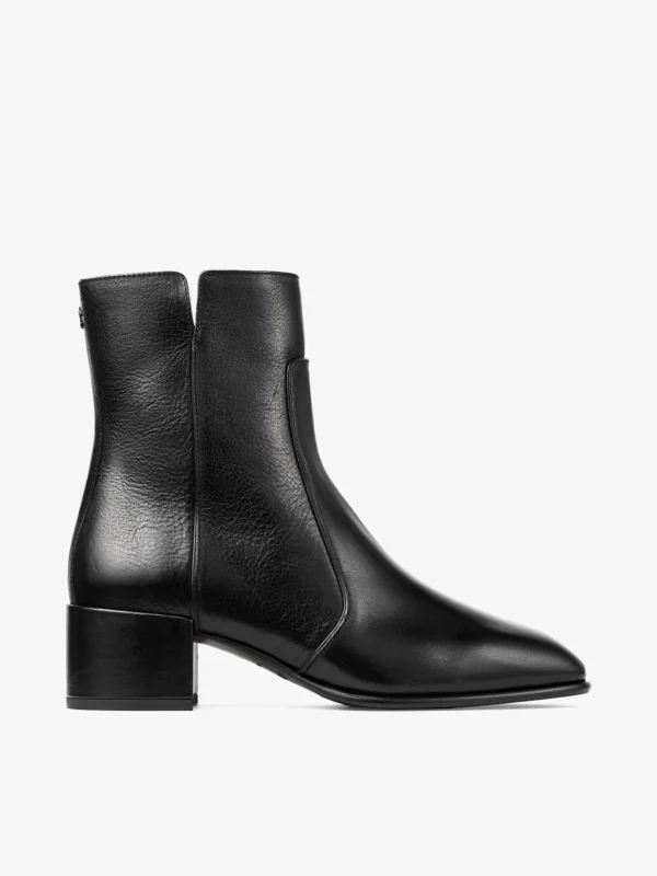 Jimmy Choo Eliot Ankle Boot 45 Black Vintage Leather Ankle Boots