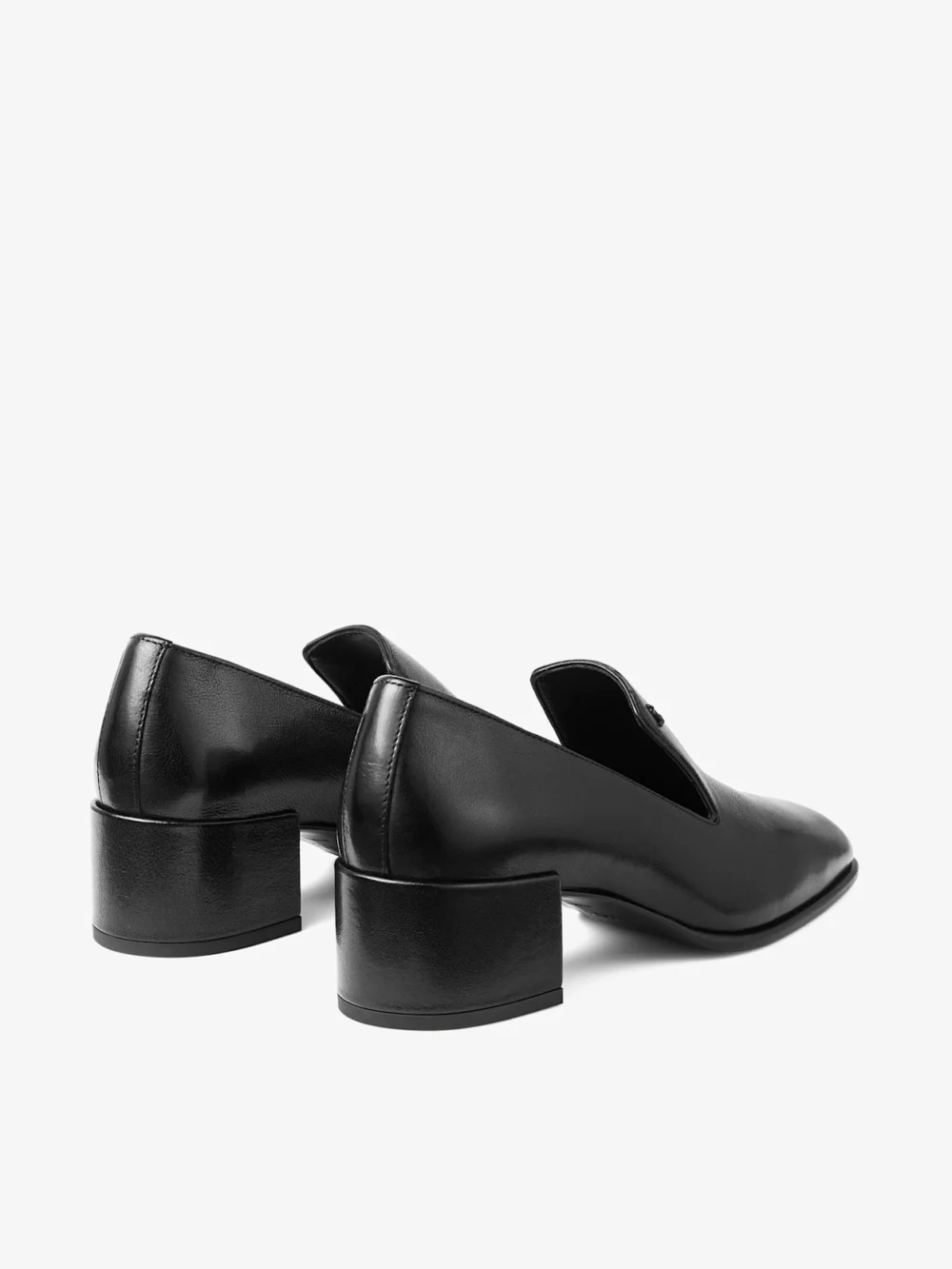 Jimmy Choo Eliot Slipper 45 Black Vintage Leather Slippers, another view