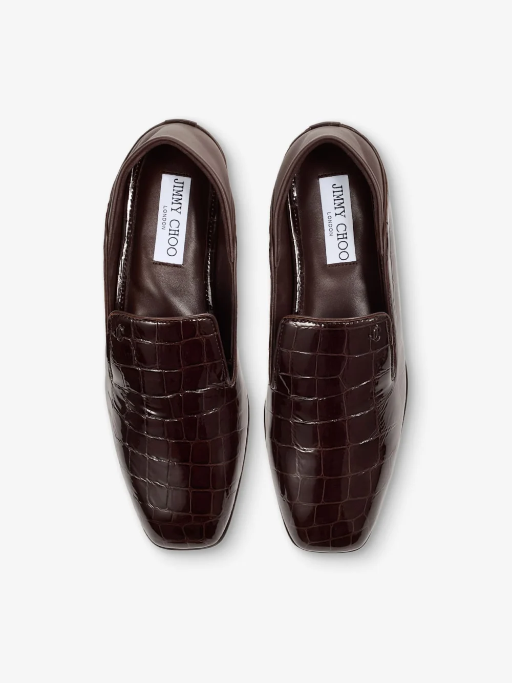 Jimmy Choo Eliot Slipper Sambuco Croc Embossed Leather Slippers, another view
