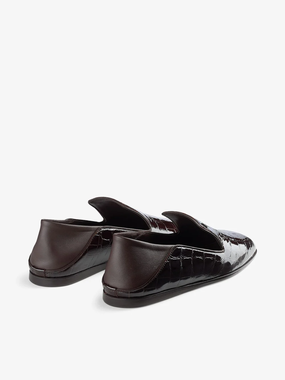 Jimmy Choo Eliot Slipper Sambuco Croc Embossed Leather Slippers, another view