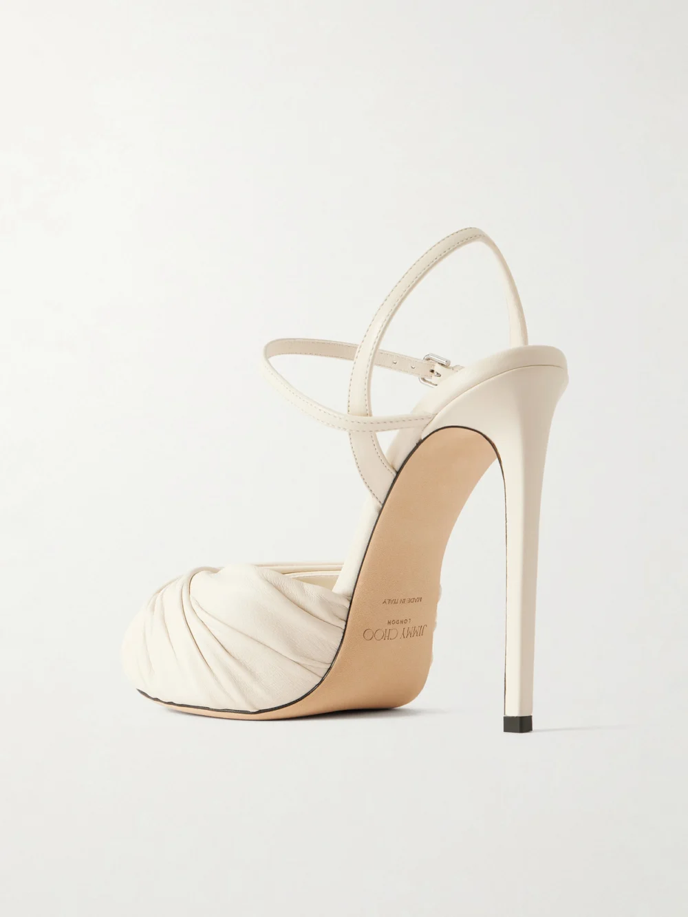 Back view of the Jimmy Choo Elly 120 Leather Sandals
