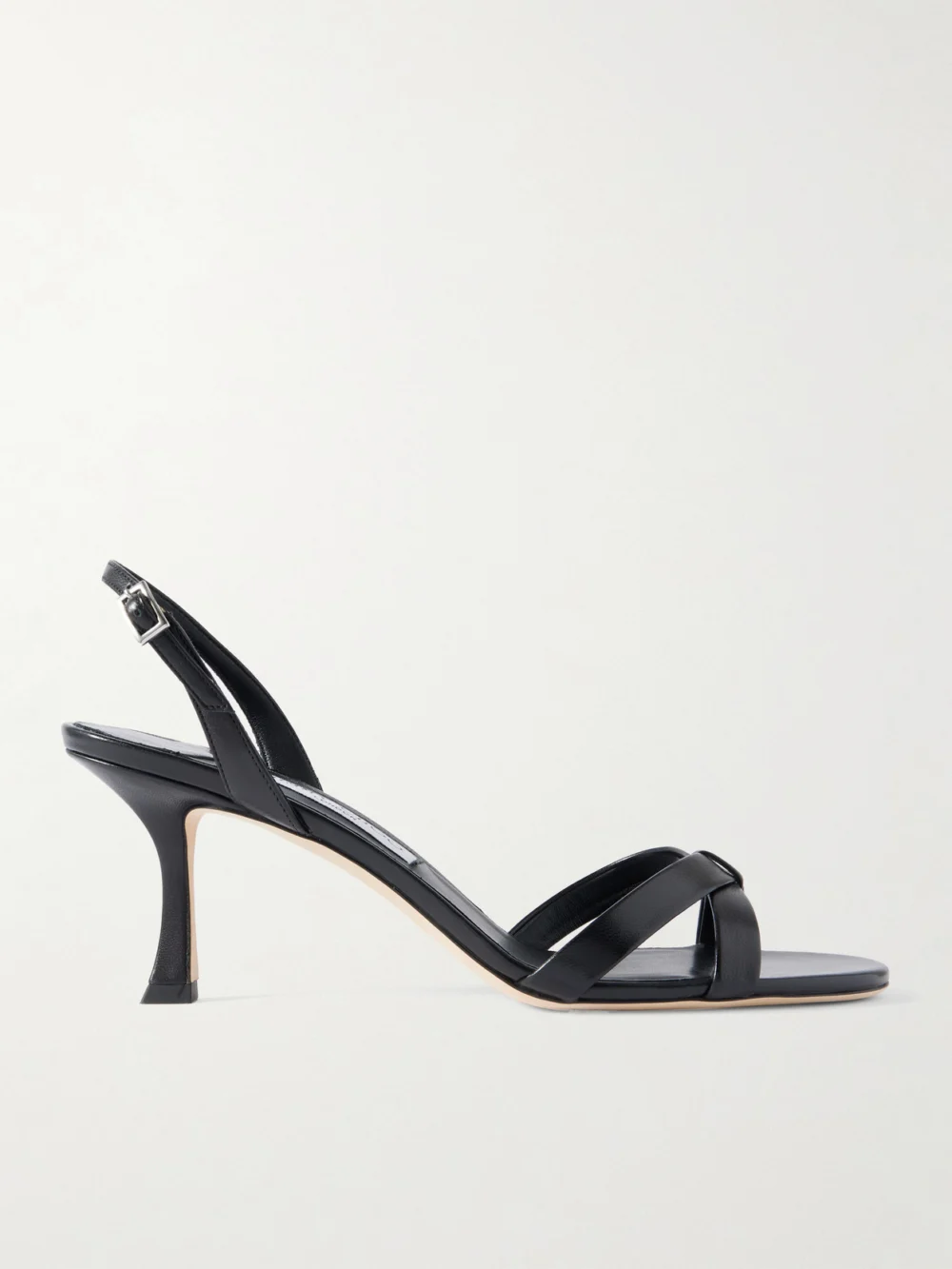 Jimmy Choo Elsy 70 Leather Slingback Sandals in black