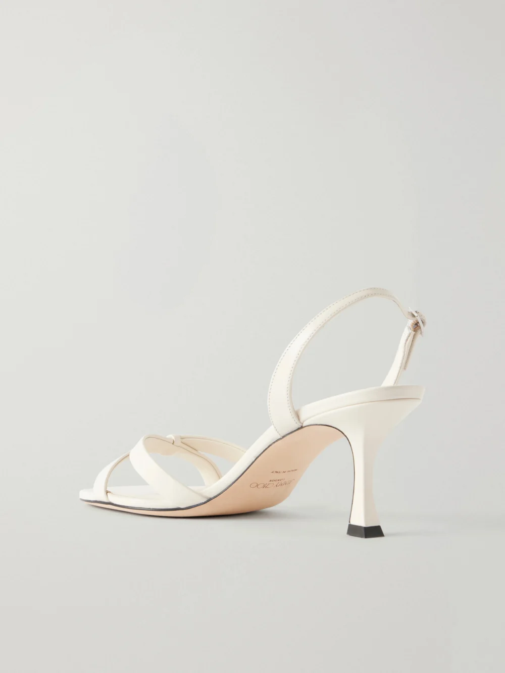 Back view of the Jimmy Choo Elsy 70 Leather Slingback Sandals