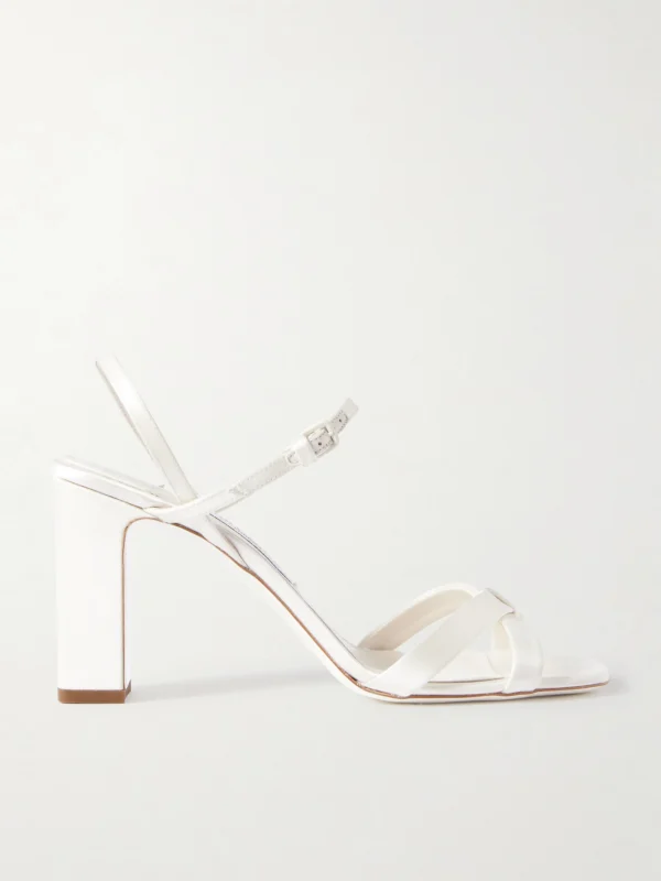 Jimmy Choo Elsy 85 Satin Slingback Sandals