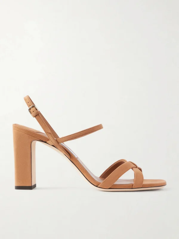 Jimmy Choo Elsy 85 Suede Sandals