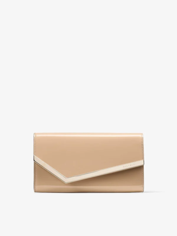 Jimmy Choo Emmie Chai Patent Leather Clutch Bag