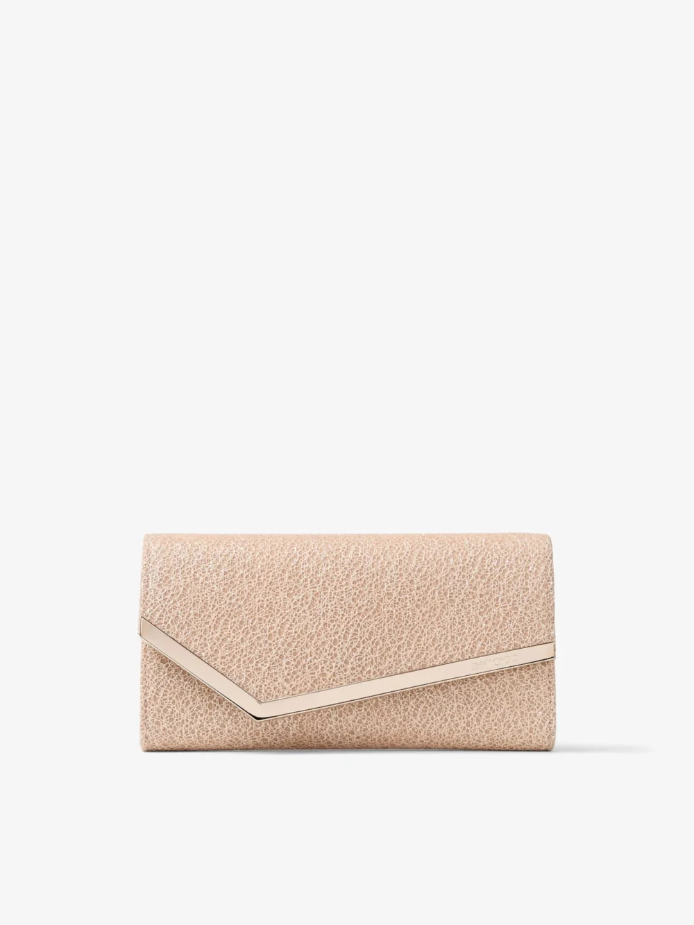Jimmy Choo Emmie Macaron Candyfloss Glitter Web Clutch Bag in macaron