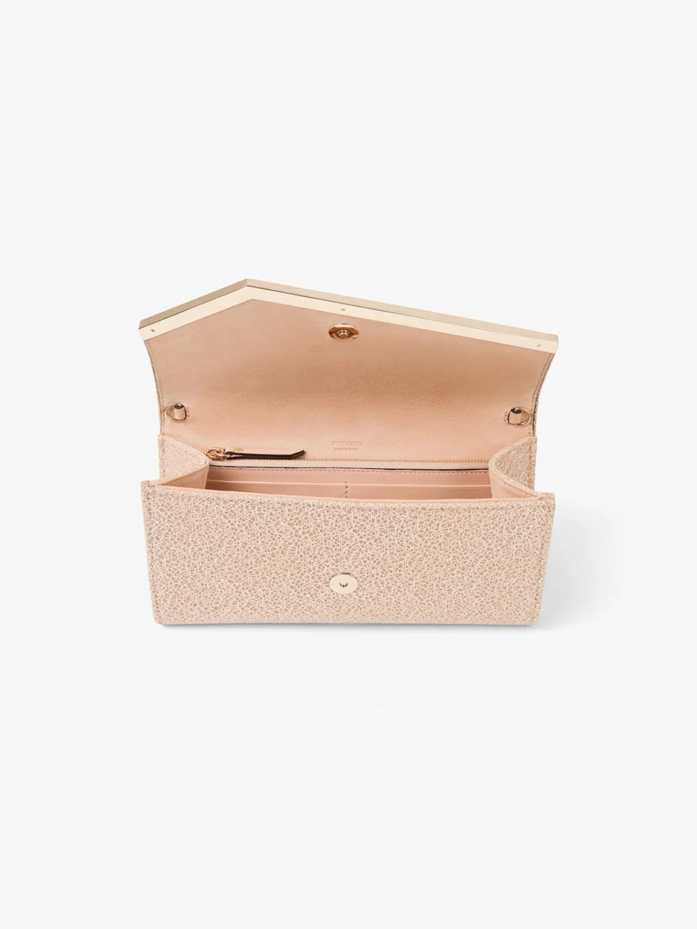 Jimmy Choo Emmie Macaron Candyfloss Glitter Web Clutch Bag, another view