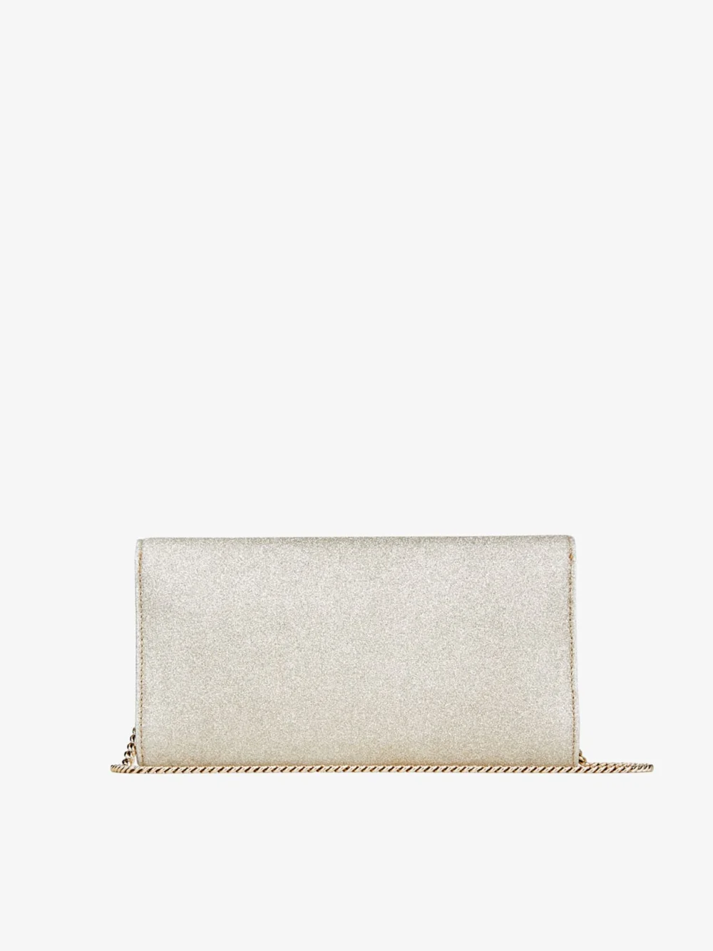 Jimmy Choo Emmie Platinum Ice Dusty Glitter Clutch Bag, another view