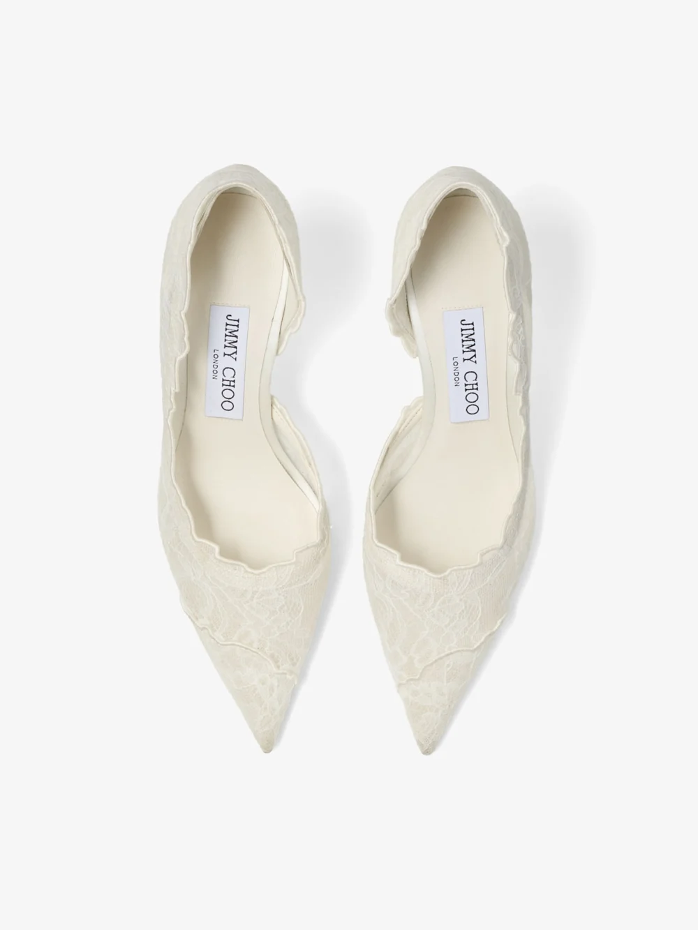 Jimmy Choo Faiz Pump 65 Ivory Jimmy Choo Lace Pumps, another view