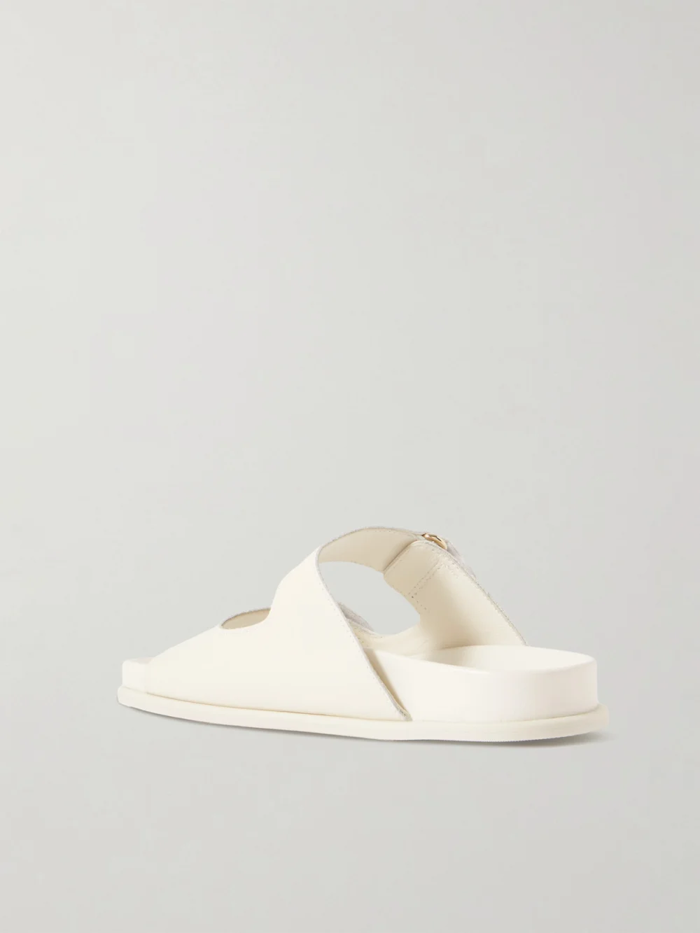Back view of the Jimmy Choo Fayence Embellished Leather Slides