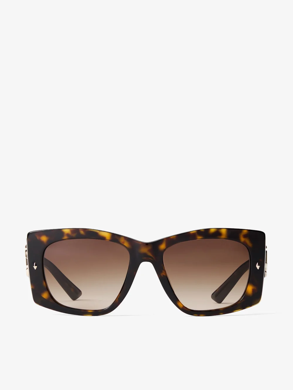 Jimmy Choo Gabi Havana and Gradient Brown Acetate Butterfly Sunglasses in e5002 havana