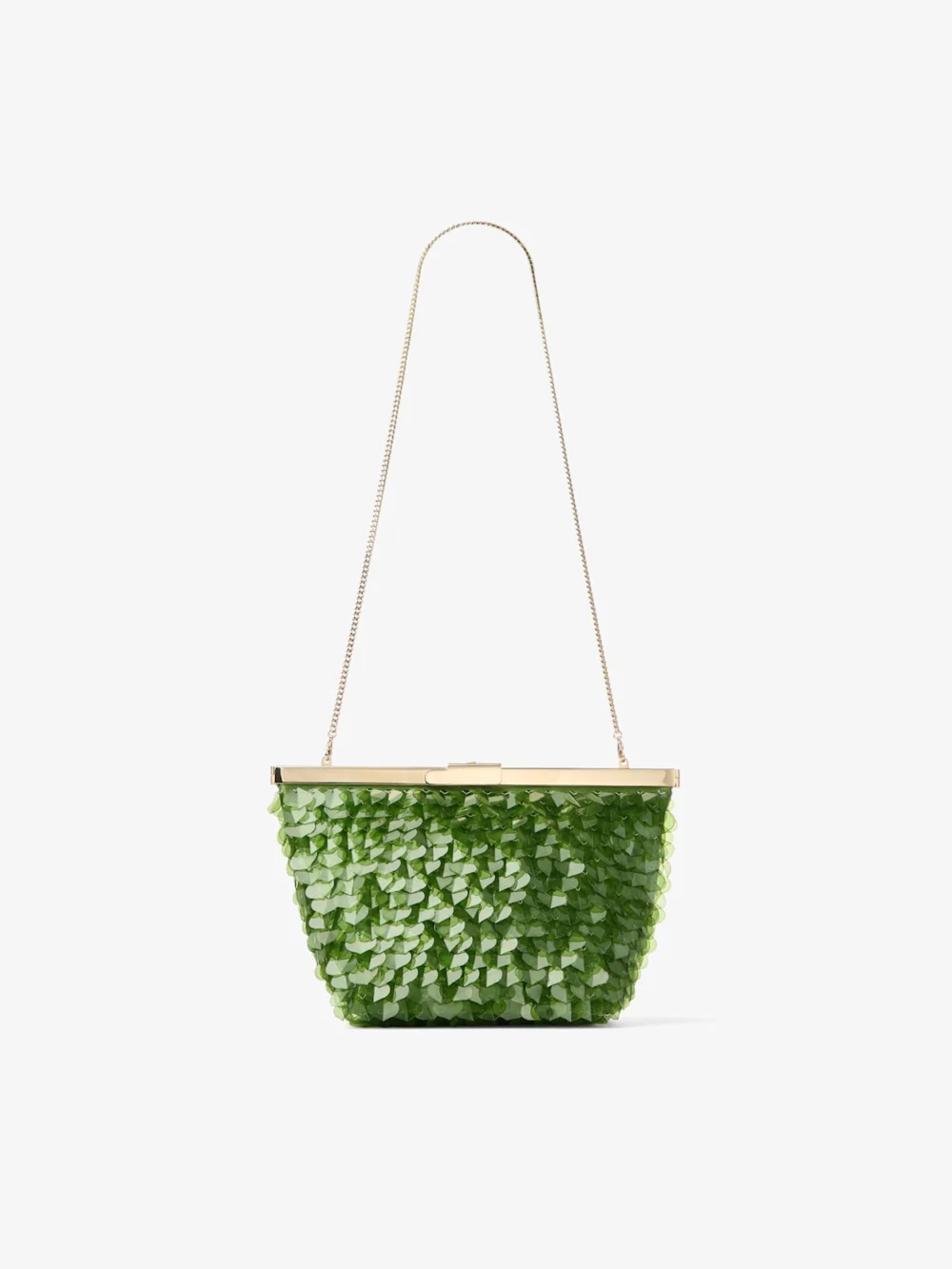 Jimmy Choo Ganache Clover All Over Heart Pailettes Clutch Bag, another view
