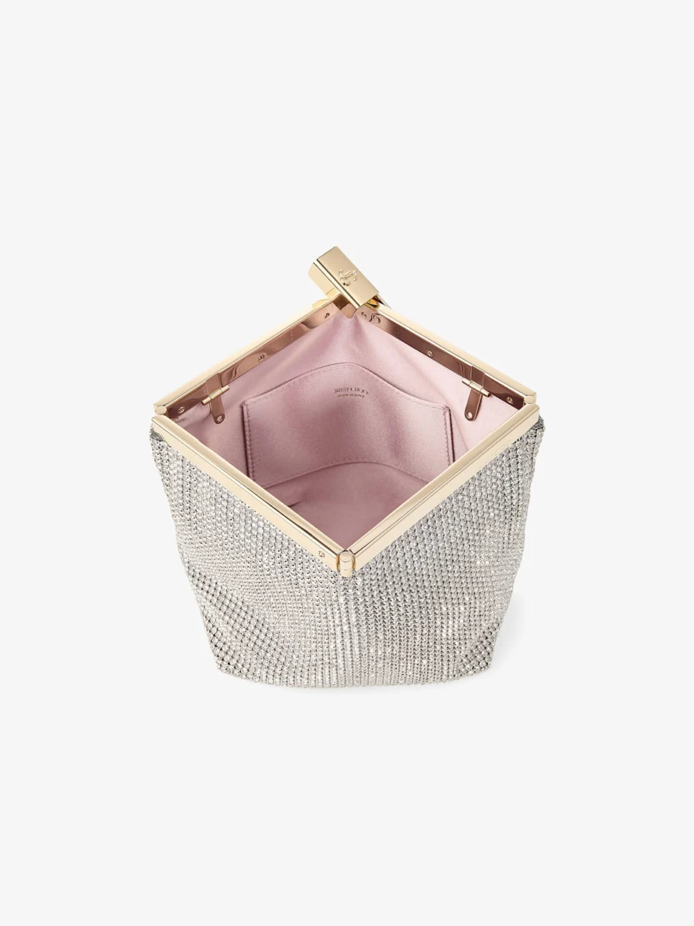 Jimmy Choo Ganache Siver Crystal Mesh Clutch Bag, another view