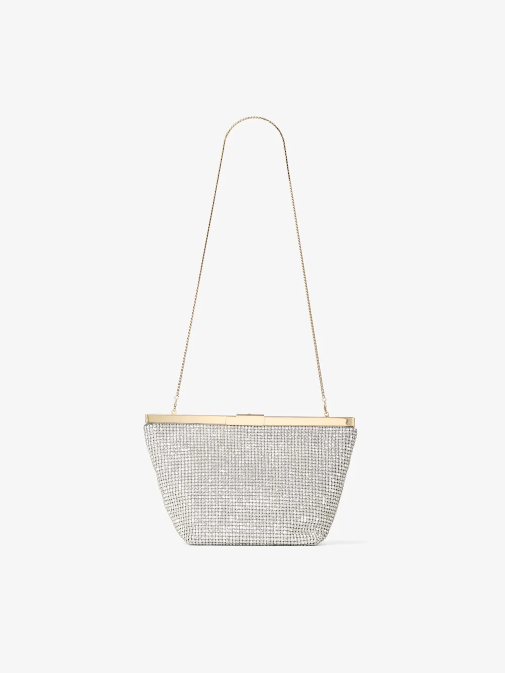 Jimmy Choo Ganache Siver Crystal Mesh Clutch Bag, another view
