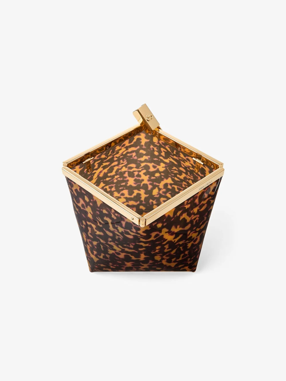 Jimmy Choo Ganache Transparent Tortoiseshell Clutch Bag, another view