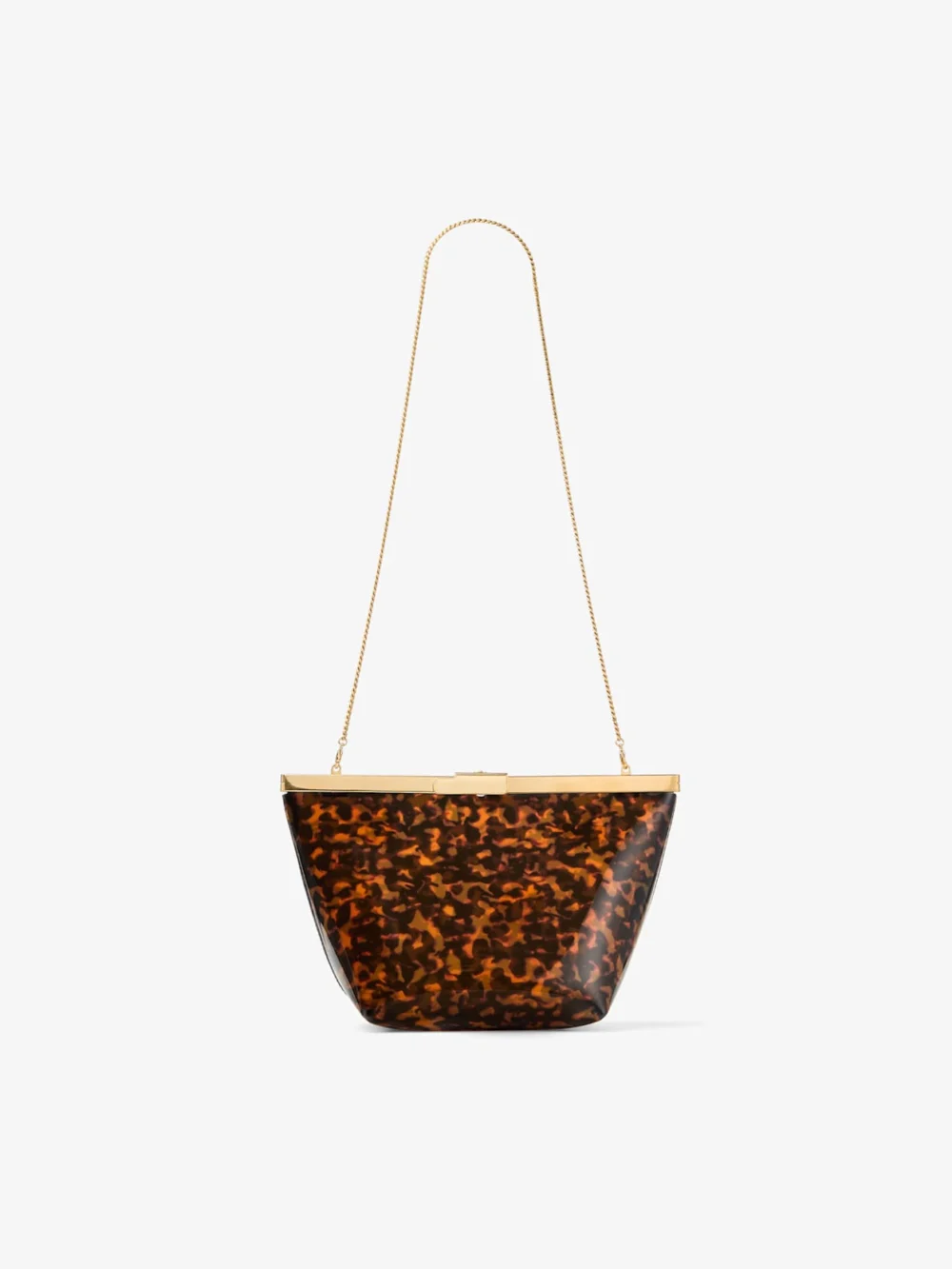 Jimmy Choo Ganache Transparent Tortoiseshell Clutch Bag, another view