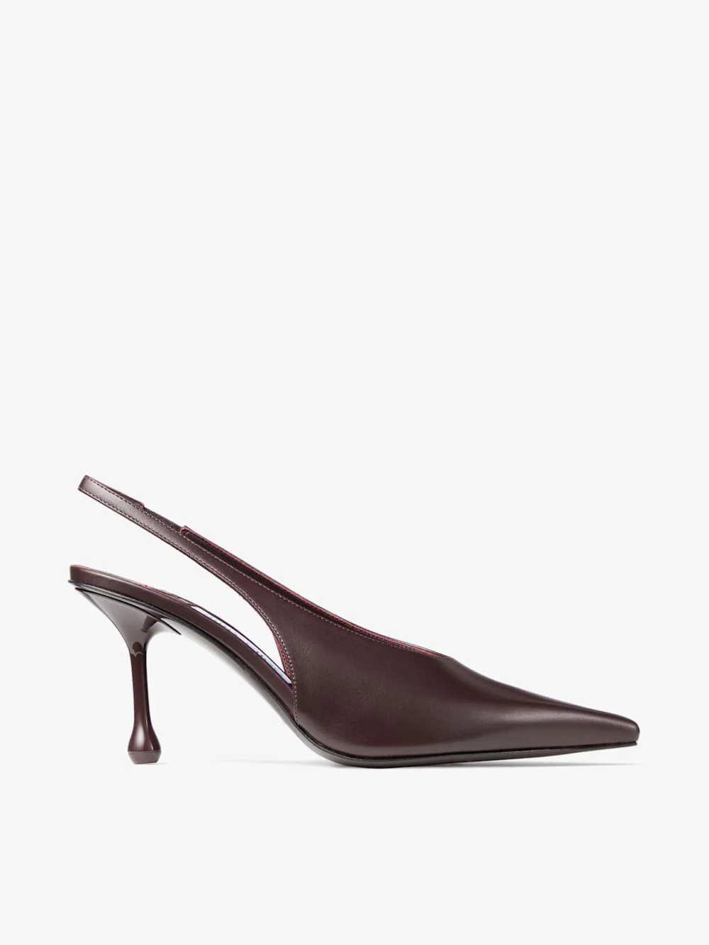 Jimmy Choo Isa 80 Deep Merlot Calf Leather Pumps in deep merlot