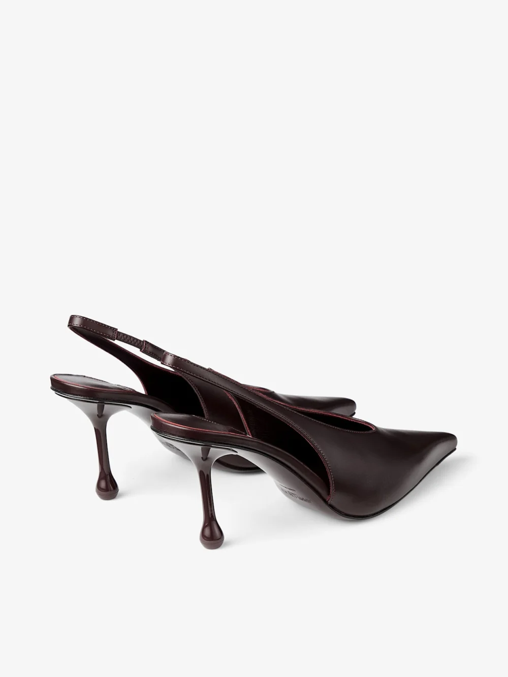 Jimmy Choo Isa 80 Deep Merlot Calf Leather Pumps, another view