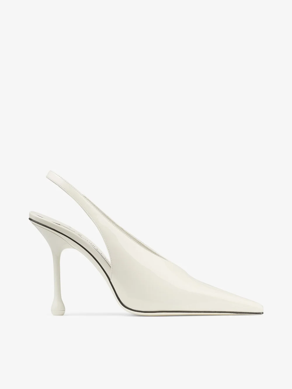 Jimmy Choo Isa 95 Latte Patent Leather Pumps in neutral