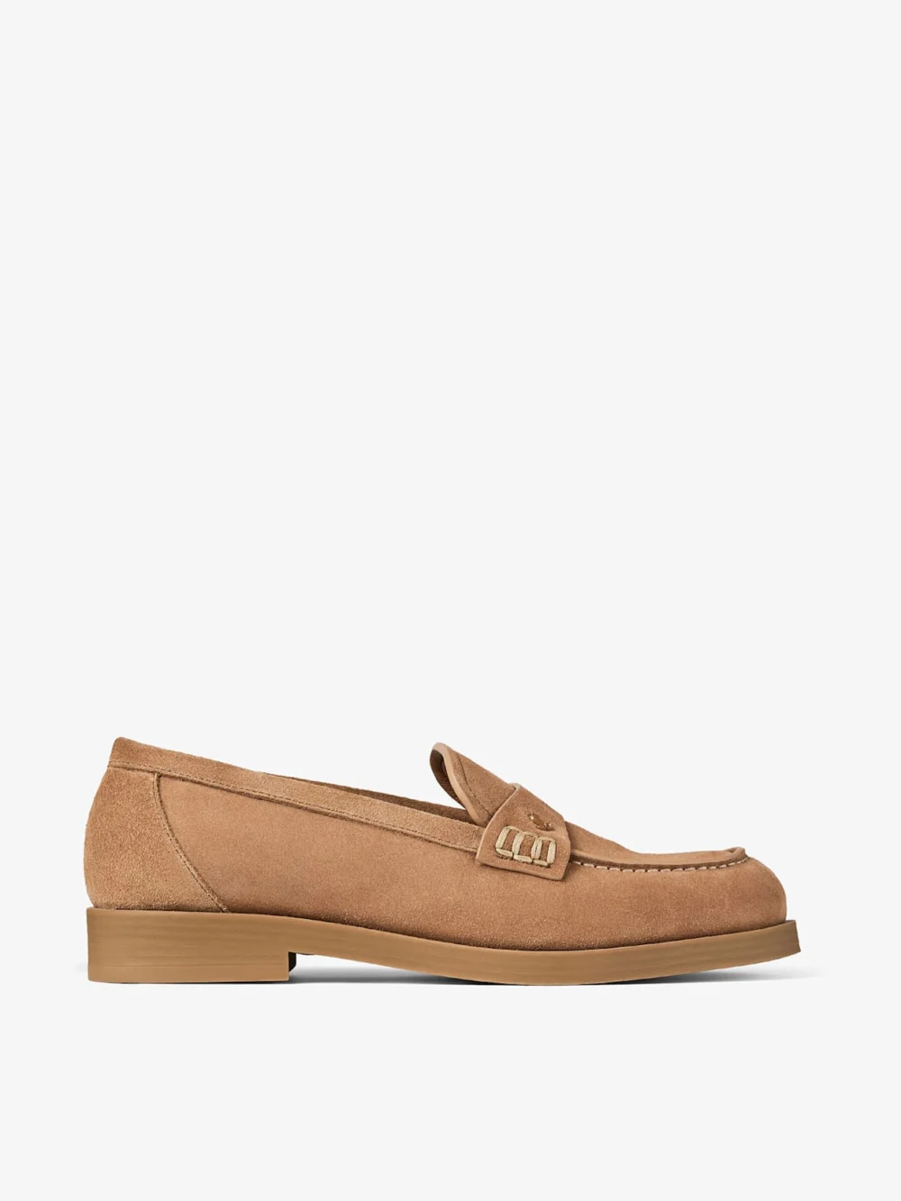 Jimmy Choo Ivy Loafer Toffee Velvet Suede Loafers in toffee