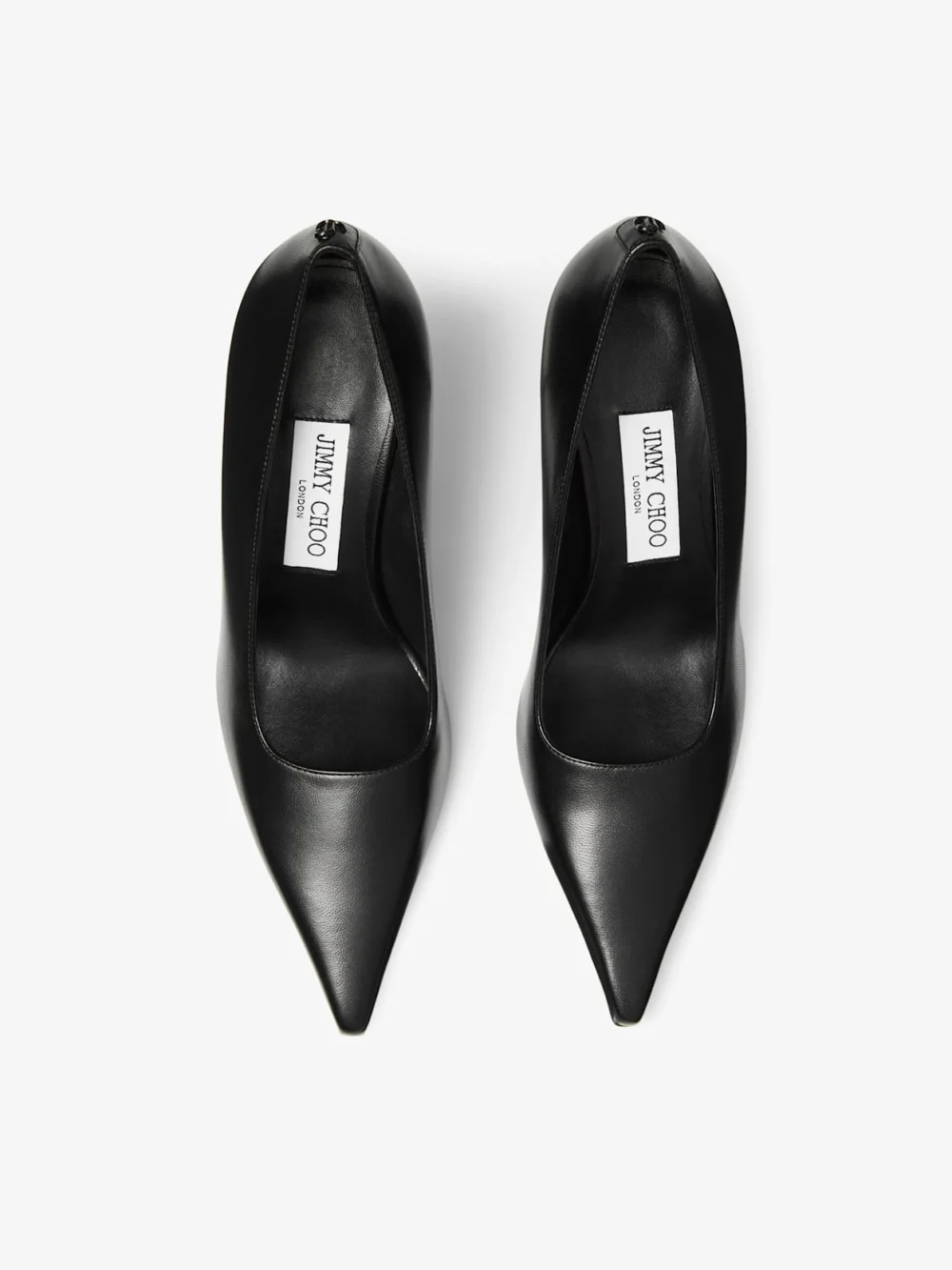 Jimmy Choo Ixia 80 Black Nappa Leather Pumps, another view