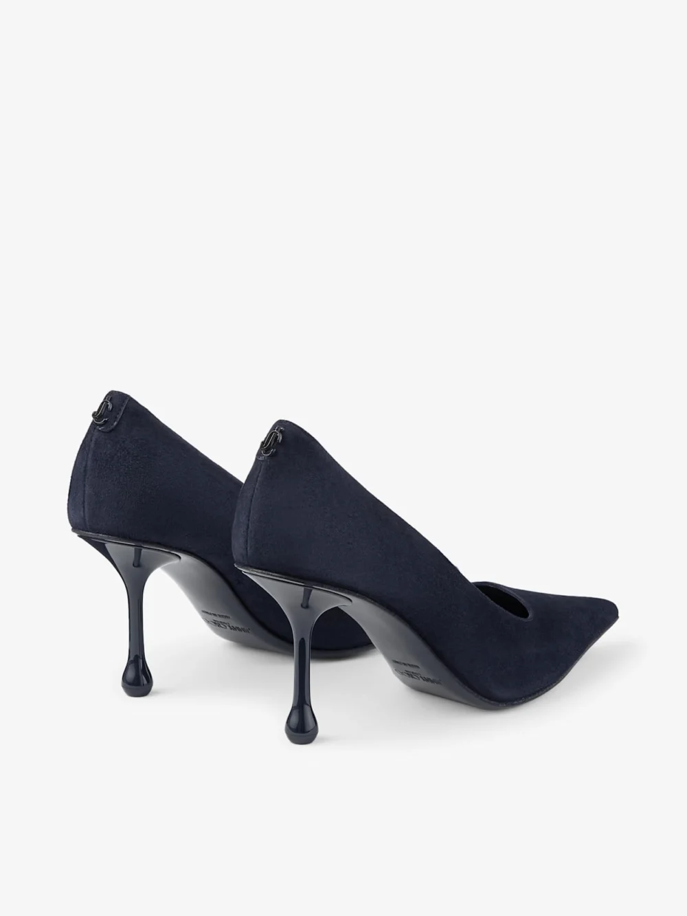 Jimmy Choo Ixia 80 Marine Suede Pumps, another view