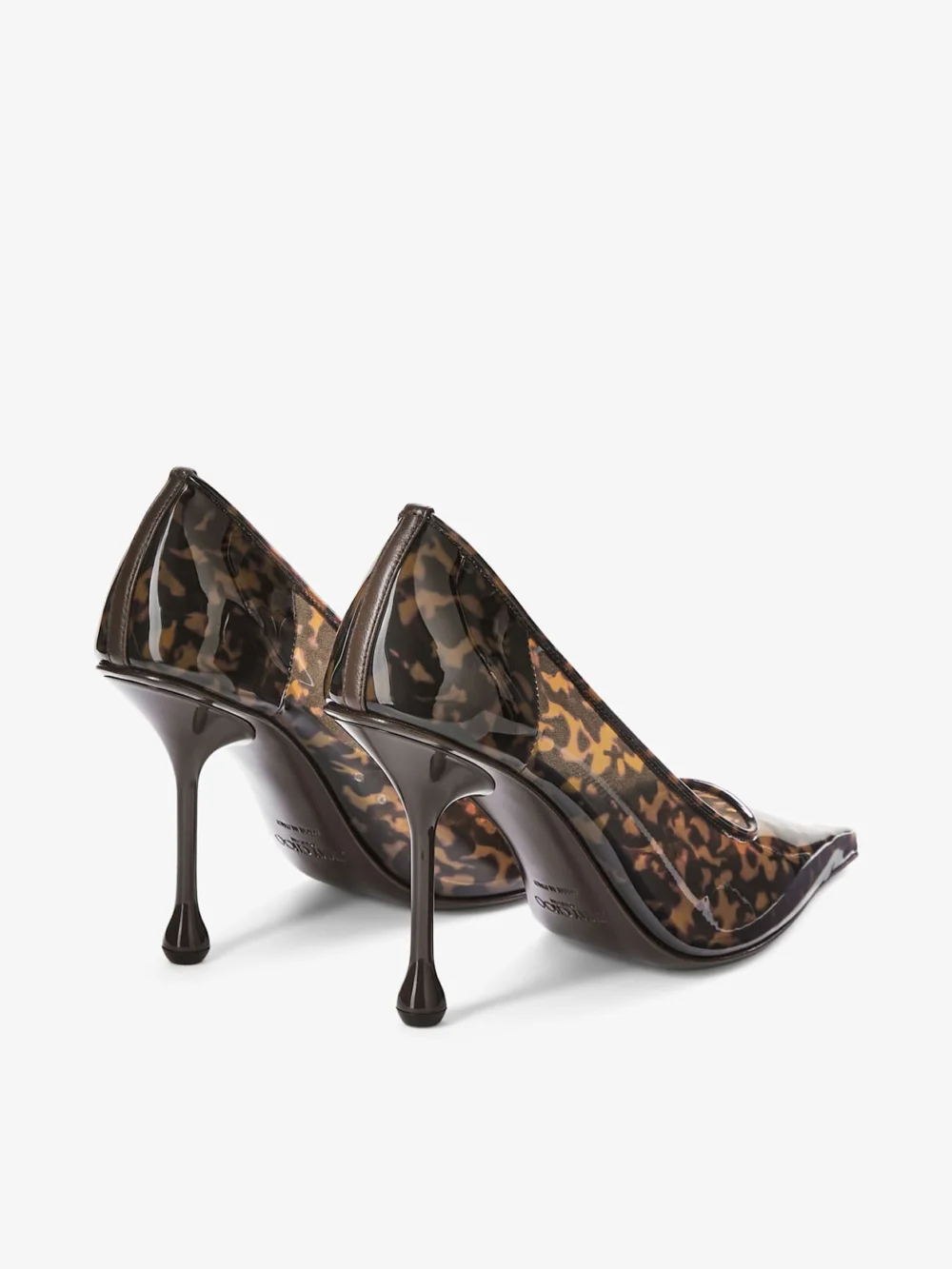 Jimmy Choo Ixia 95 Amber Tortoiseshell Tpu Pumps, another view