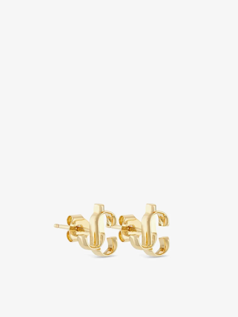 Jimmy Choo Jc Mini Studs Gold Finish Metal Jc Mini Stud Earrings, another view