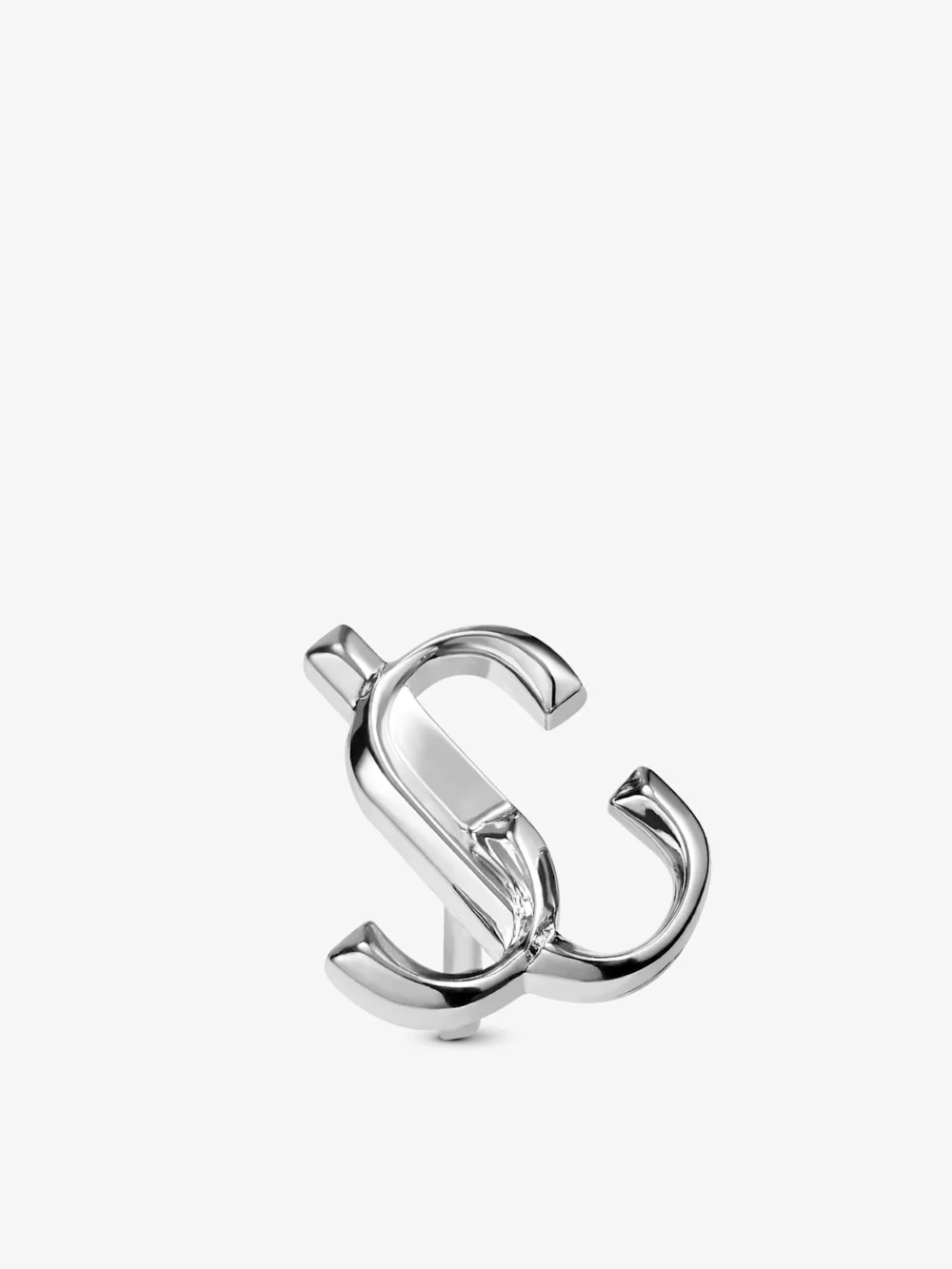 Jimmy Choo Jc Mini Studs Silver Finish Metal Jc Mini Stud Earrings, another view
