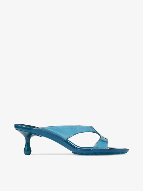 Jimmy Choo Jelly Drop 50 Light Lagoon Jelly Sandals