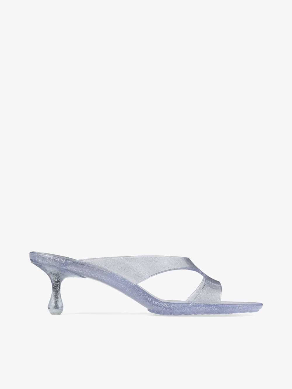 Jimmy Choo Jelly Drop 50 Silver Glitter Jelly Sandals in silver